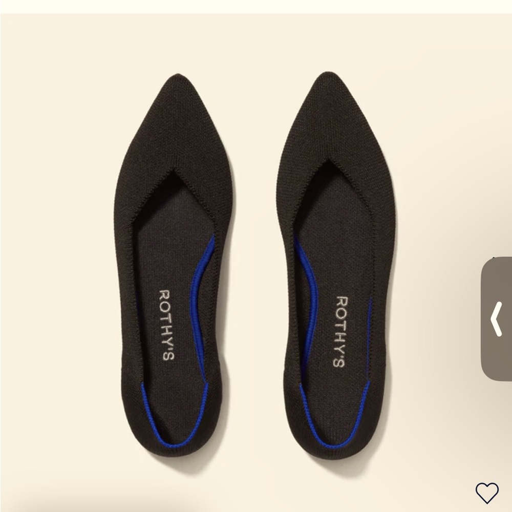 Rothy’s The Point in Solid Black